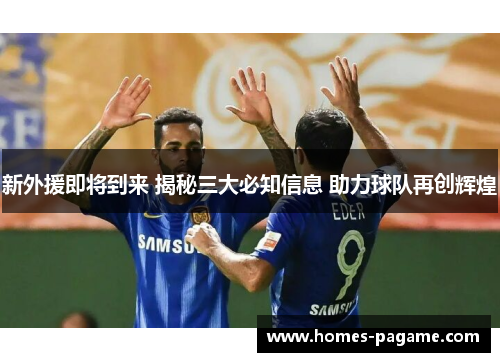 新外援即将到来 揭秘三大必知信息 助力球队再创辉煌